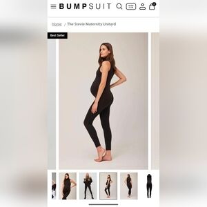 Bumpsuit Black Maternity Stevie Unitard